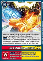 Lord of Devastation and Rebirth (BT18-096)⁣ - Special Booster Ver 2.0⁣ (Uncommon)⁣ [096]
