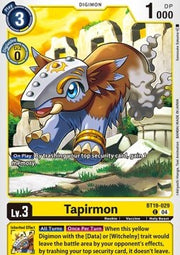 Tapirmon (BT19-029)⁣ - Special Booster Ver 2.0⁣ (Common)⁣ [BT19-029]