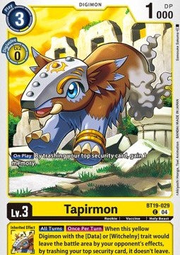 Tapirmon (BT19-029)⁣ - Special Booster Ver 2.0⁣ (Common)⁣ [BT19-029]
