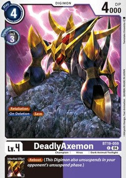 DeadlyAxemon (BT19-059)⁣ - Special Booster Ver 2.0⁣ (Common)⁣ [BT19-059]