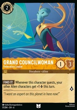 Grand Councilwoman - Federation Leader