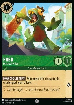 Fred - Mascot by Day