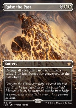Raise the Past (V.1)⁣ - Magic: The Gathering Foundations: Extras⁣ (Rare)⁣ [300]