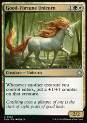 Good-Fortune Unicorn - Magic: The Gathering Foundations (Uncommon) [FDN-240]