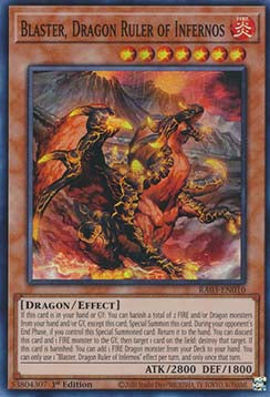 Blaster, Dragon Ruler of Infernos (V.1 - Super Rare)⁣ - Quarter Century Bonanza⁣ (Super Rare)⁣ [010]