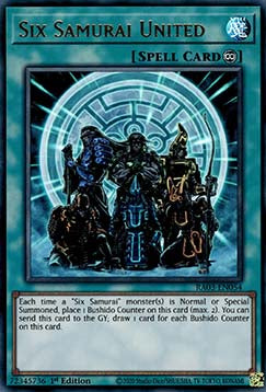 Six Samurai United (V.2 - Ultra Rare)⁣ - Quarter Century Bonanza⁣ (Ultra Rare)⁣ [054]