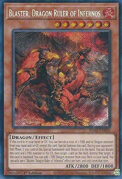 Blaster, Dragon Ruler of Infernos (V.3 - Secret Rare)⁣ - Quarter Century Bonanza⁣ (Secret Rare)⁣ [010]