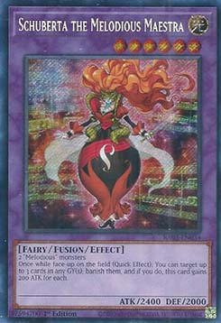 Schuberta the Melodious Maestra (V.3 - Secret Rare)⁣ - Quarter Century Bonanza⁣ (Secret Rare)⁣ [034]