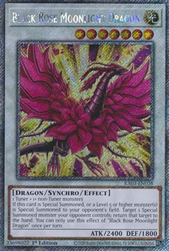 Black Rose Moonlight Dragon (V.4 - Platinum Secret Rare)⁣ - Quarter Century Bonanza⁣ (Platinum Secret Rare)⁣ [038]
