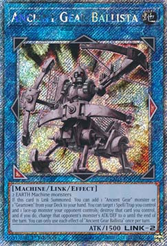 Ancient Gear Ballista (V.4 - Platinum Secret Rare)⁣ - Quarter Century Bonanza⁣ (Platinum Secret Rare)⁣ [046]