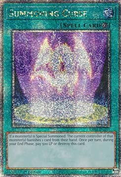 Summoning Curse (V.5 - Quarter Century Secret Rare)⁣ - Quarter Century Bonanza⁣ (Quarter Century Secret Rare)⁣ [057]