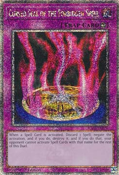 Cursed Seal of the Forbidden Spell (V.5 - Quarter Century Secret Rare)⁣ - Quarter Century Bonanza⁣ (Quarter Century Secret Rare)⁣ [076]