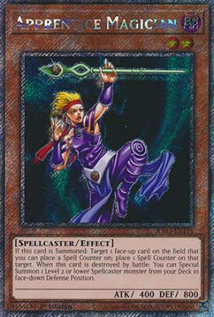 Apprentice Magician (V.1 - Platinum Secret Rare)⁣ - Quarter Century Bonanza⁣ (Platinum Secret Rare)⁣ [124]