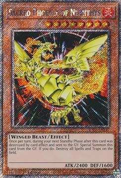 Sacred Phoenix of Nephthys (V.1 - Platinum Secret Rare)⁣ - Quarter Century Bonanza⁣ (Platinum Secret Rare)⁣ [147]