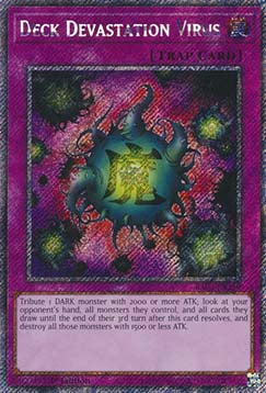 Deck Devastation Virus (V.1 - Platinum Secret Rare)⁣ - Quarter Century Bonanza⁣ (Platinum Secret Rare)⁣ [150]