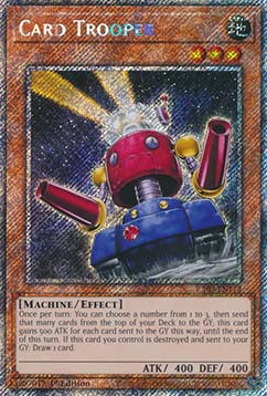 Card Trooper (V.1 - Platinum Secret Rare)⁣ - Quarter Century Bonanza⁣ (Platinum Secret Rare)⁣ [172]