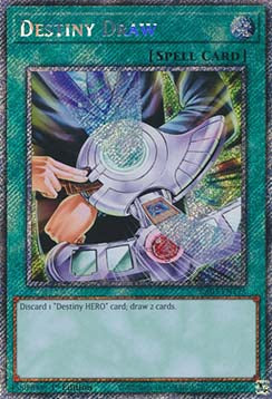 Destiny Draw (V.1 - Platinum Secret Rare)⁣ - Quarter Century Bonanza⁣ (Platinum Secret Rare)⁣ [173]