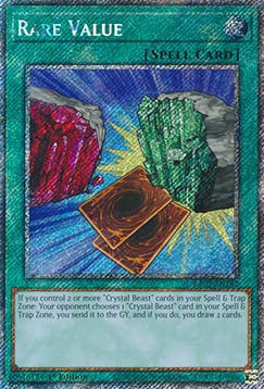 Rare Value (V.1 - Platinum Secret Rare)⁣ - Quarter Century Bonanza⁣ (Platinum Secret Rare)⁣ [182]