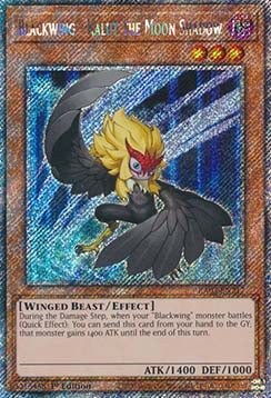 Blackwing - Kalut the Moon Shadow (V.1 - Platinum Secret Rare)⁣ - Quarter Century Bonanza⁣ (Platinum Secret Rare)⁣ [217]
