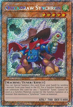 Quickdraw Synchron (V.1 - Platinum Secret Rare)⁣ - Quarter Century Bonanza⁣ (Platinum Secret Rare)⁣ [228]