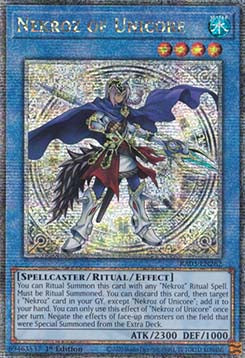 Nekroz of Unicore (V.1 - Platinum Secret Rare)⁣ - Quarter Century Bonanza⁣ (Platinum Secret Rare)⁣ [262]