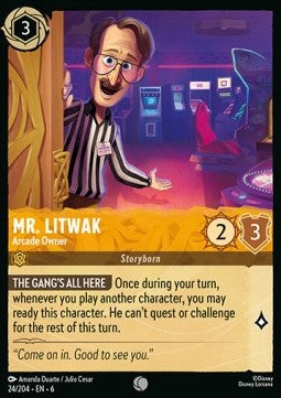 Mr. Litwak - Arcade Owner