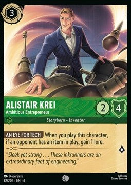 Alistair Krei - Ambitious Entrepreneur