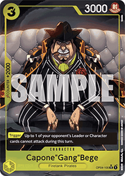 Capone"Gang"Bege" (OP04-100) (V.4) - The Best (Alternate Art) [PRB01-OP04-100]