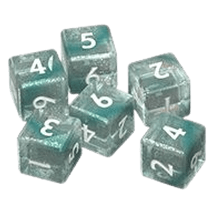 Azurite Sea Dice Set