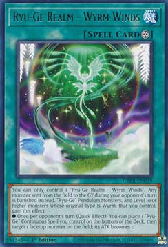 Ryu-Ge Realms - Wyrm Winds (V.1 - Rare)⁣ - Crossover Breakers⁣ (Rare)⁣ [039]