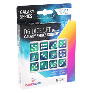 Gamegenic Galaxy Series D6 Dice Set "Neptune" (12 Dice)