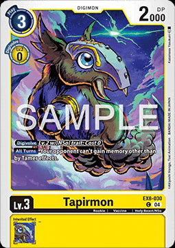 Tapirmon (EX8-030) (V.1)⁣ - Chain of Liberation⁣ (Common)⁣ [030]
