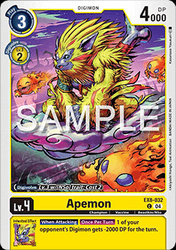 Apemon (EX8-032) (V.1)⁣ - Chain of Liberation⁣ (Common)⁣ [032]