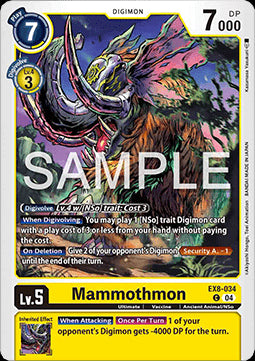 Mammothmon (EX8-034) (V.1)⁣ - Chain of Liberation⁣ (Common)⁣ [034]