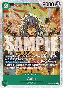 Adio (OP09-023) (V.1) - Emperors in the New World (Super Rare) [OP09-023]