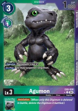 Agumon (EX8-038) (V.2)⁣ - Chain of Liberation⁣ (Alternative Art)⁣ [038]