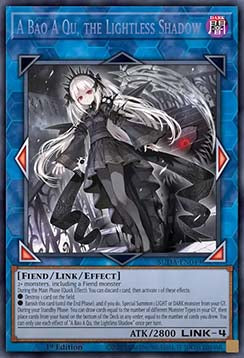 A Bao A Qu, the Lightless Shadow (V.1 - Secret Rare)⁣ - Supreme Darkness⁣ (Secret Rare)⁣ [049]