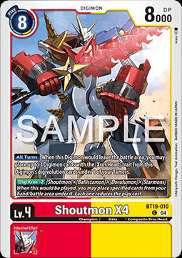 Shoutmon X4 (BT19-010)⁣ - Special Booster Ver 2.5⁣ (Common)⁣ [BT19-010]