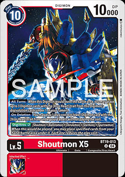 Shoutmon X5 (BT19-013)⁣ - Special Booster Ver 2.5⁣ (Uncommon)⁣ [BT19-013]