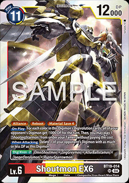 Shoutmon EX6 (BT19-014) (V.1)⁣ - Special Booster Ver 2.5⁣ (Super Rare)⁣ [BT19-014]