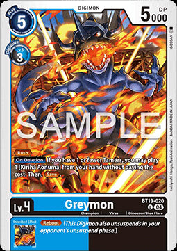 Greymon (BT19-020)⁣ - Special Booster Ver 2.5⁣ (Uncommon)⁣ [BT19-020]