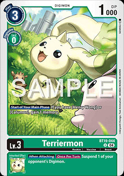 Terriermon (BT19-044)⁣ - Special Booster Ver 2.5⁣ (Uncommon)⁣ [BT19-044]