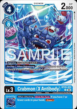 Crabmon (X Antibody) (BT20-022)⁣ - Special Booster Ver 2.5⁣ (Common)⁣ [022]