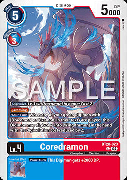 Coredramon (BT20-023)⁣ - Special Booster Ver 2.5⁣ (Common)⁣ [023]