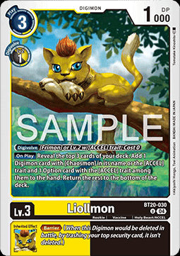 Liollmon (BT20-030)⁣ - Special Booster Ver 2.5⁣ (Uncommon)⁣ [030]