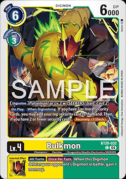 Bulkmon (BT20-032)⁣ - Special Booster Ver 2.5⁣ (Common)⁣ [032]
