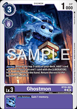 Ghostmon (BT20-063) (V.1)⁣ - Special Booster Ver 2.5⁣ (Uncommon)⁣ [063]