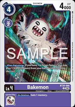 Bakemon (BT20-068)⁣ - Special Booster Ver 2.5⁣ (Common)⁣ [068]