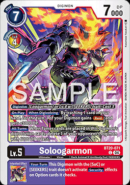 Soloogarmon (BT20-071)⁣ - Special Booster Ver 2.5⁣ (Common)⁣ [071]