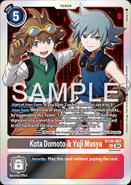 Kota Domoto & Yuji Musya (BT20-087) (V.1)⁣ - Special Booster Ver 2.5⁣ (Rare)⁣ [087]